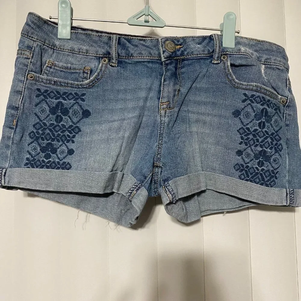 Aeropostale midi denim blue jeans - Picture 3 of 7